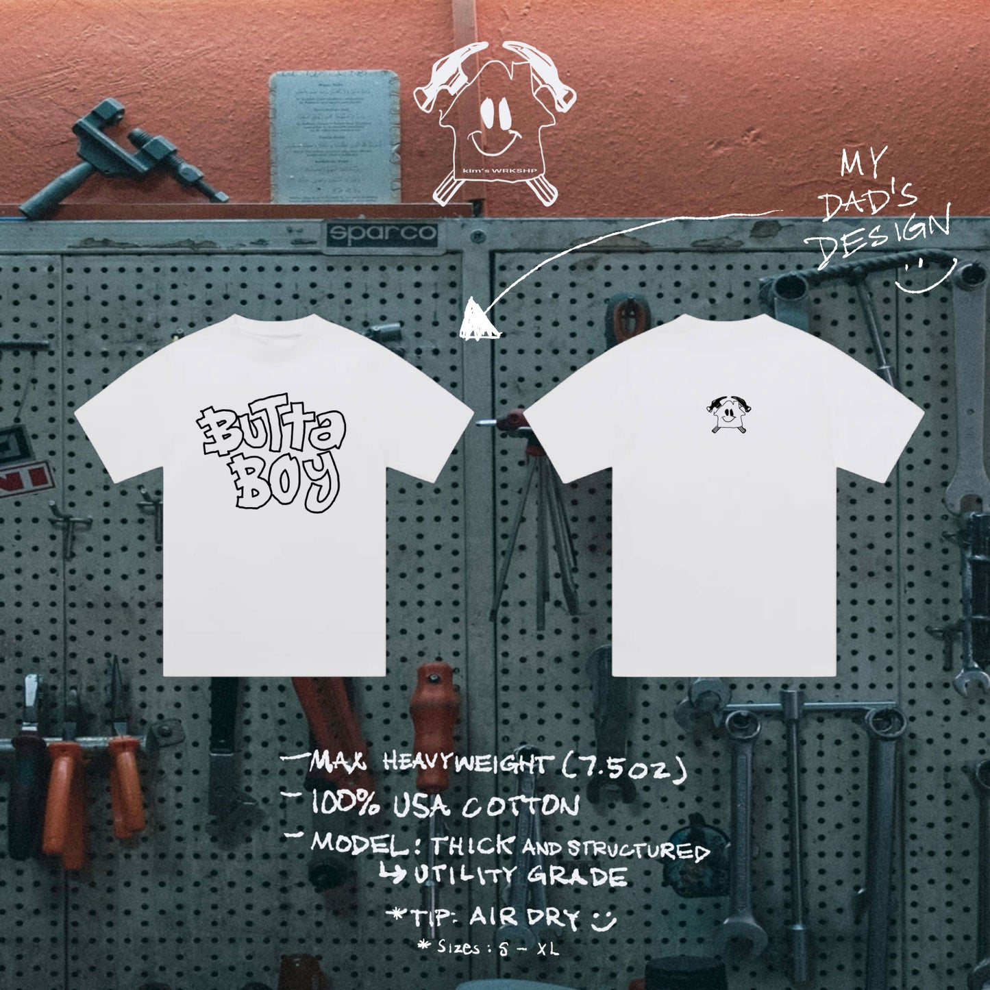 dad's design - butta boy tee (circa 2008)