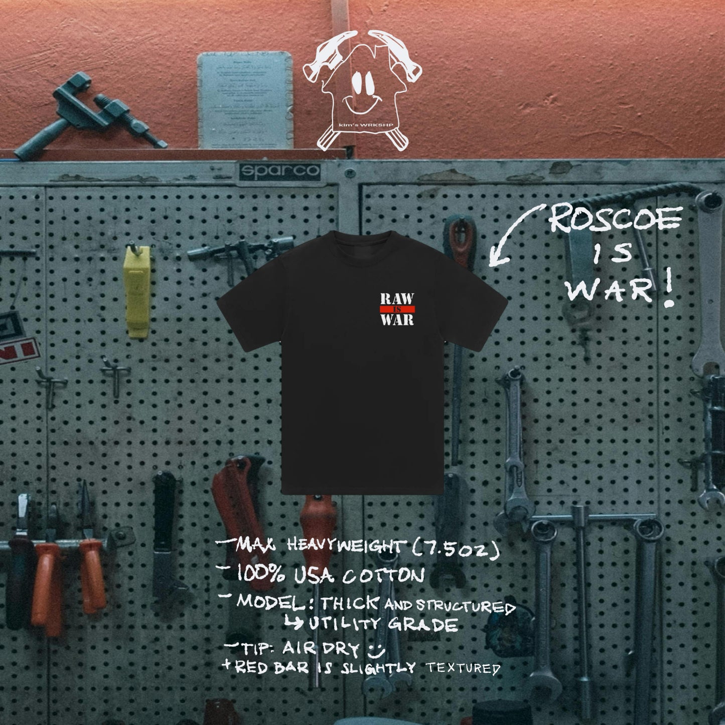 roscoe is war tee