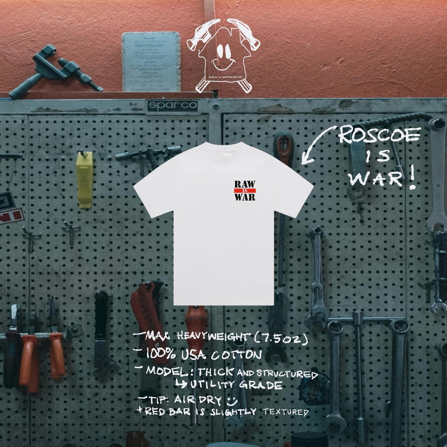 roscoe is war tee